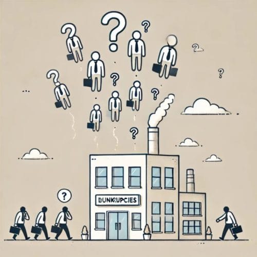 人手不足のイラスト